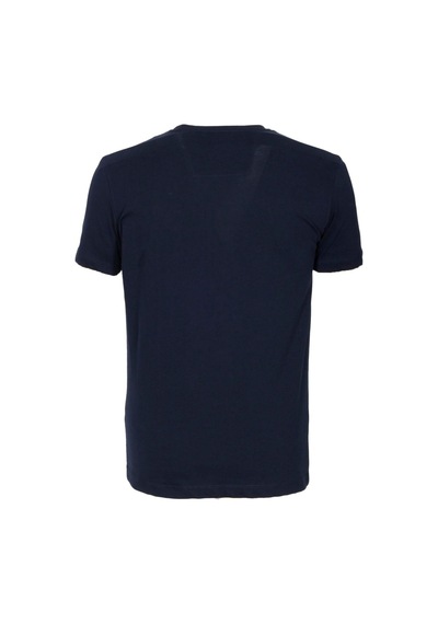 Erkek Tişört Bisiklet Yaka Lacivert Slim Fit Baskılı T-shirt Ncs Jeans 1228-lacivert Lacivert