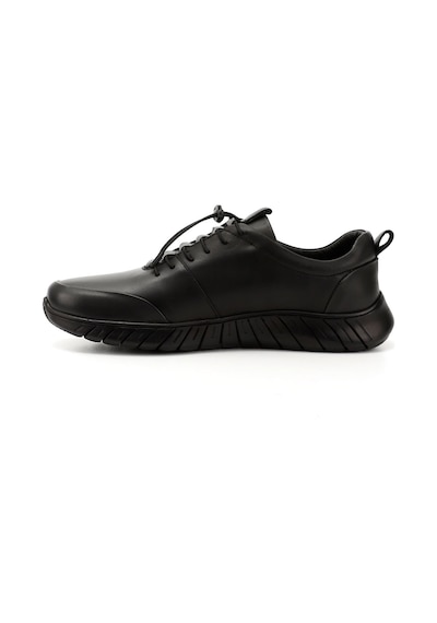 Gönderi(R) Gönderi R Erkek Siyah Bağcıklı Kauçuk Taban Hakiki Deri Sneaker Ddma73542605 Siyah