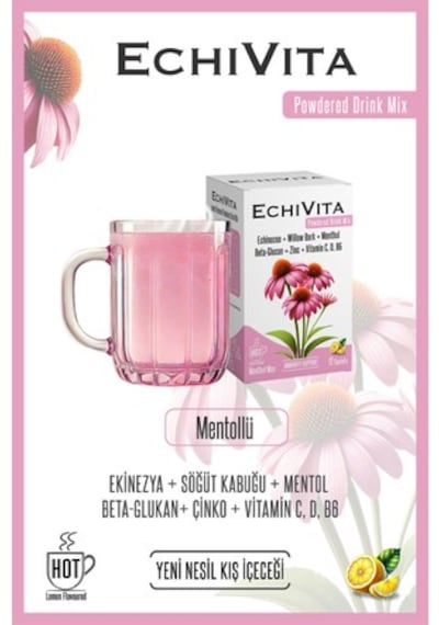 Echıvıtıa Drink Mix Menthol Beta-glucan 12 Saşe