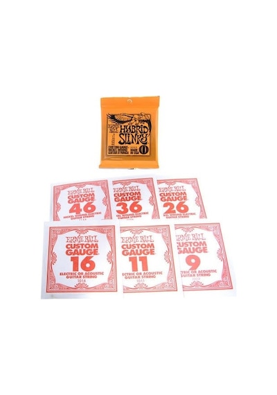 Ernie Ball 2222 Hybrid Slinky Nickel Elektro Gitar Teli (9-46)