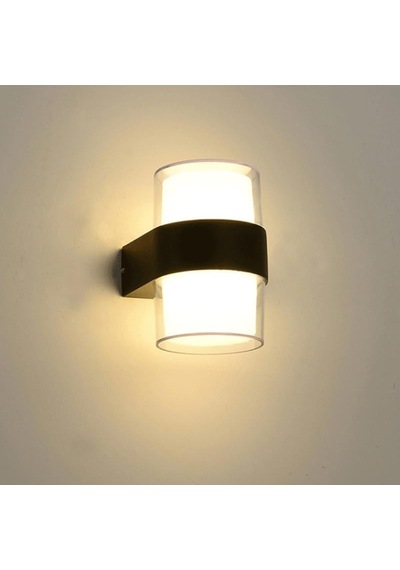Silindir Led Aplik 12 Watt Gün Işığı 3200k İç Mekan Ve Dış Mekan Cata Bora Led Aplik Ip54 &