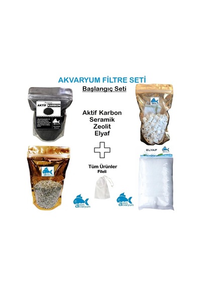 Sump Ve Dış Filtre Malzeme Bakım Seti, Seramik, Elyaf, Karbon, Zeolit
