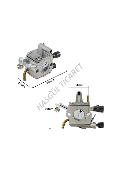 Hsgl Motorlu Tırpan Stıhl Fs450-480 Karbüratör Sırt Ve Yan Modell