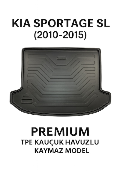 Kia Sportage 2010-2015 Uyumlu 3d Bagaj Havuzu Premium