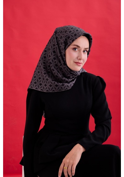 Silk Home Twill İpek Eşarp 11479-07 Siyah, Füme