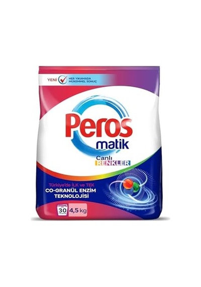 Peros Toz Çamaşır Deterjanı Canlı Renkler 4500 G