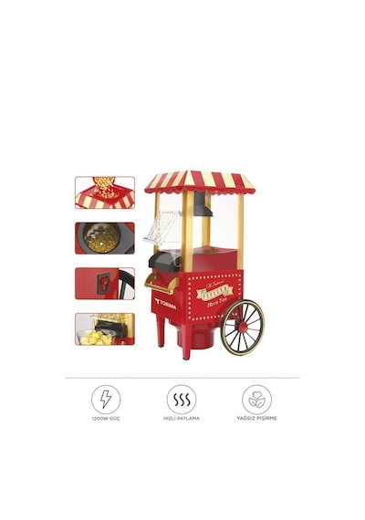 Torima TPM-01 Yağsız Mısır Patlatma Popcorn Makinesi