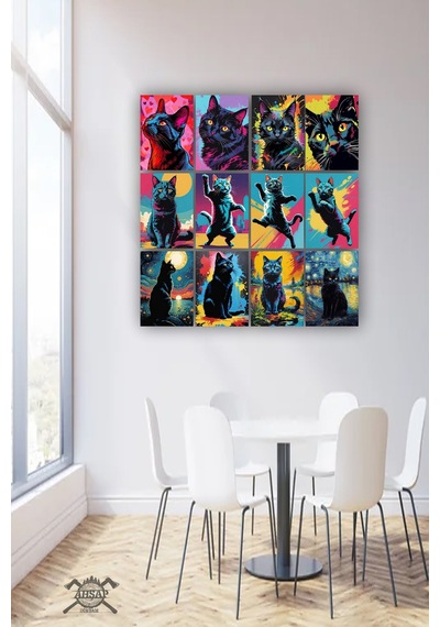 12 Parça Renkli Kedi Resimleri Çerçeve Görünümlü Mdf Tablo Duvar Süsü Hediyelik Eşya Kedi Çok Renkli - 670697306 Çok Renkli 12 Parça Renkli Kedi Resimleri Çerçeve Görünümlü Mdf Tablo Duvar Süsü Hediyelik Eşya Kedi Çok Renkli - 670697306 Çok Renkli