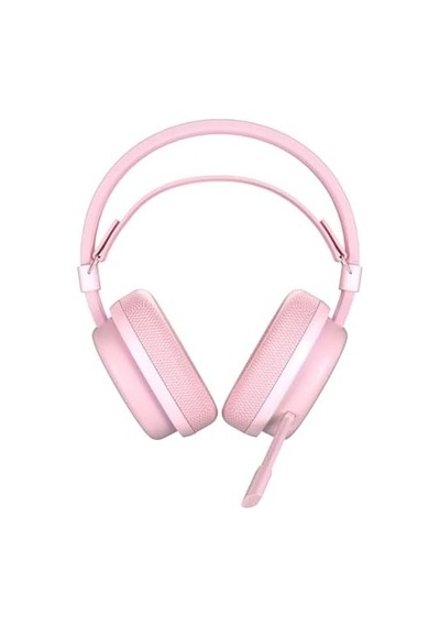 Aula G7 Tri Mode Kablosuz Rgb Gaming Mikrofonlu Oyuncu Kulaklığı 40mm Driver Gürültü Engelleyici Pembe
