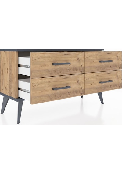 Arges Şifonyer 4 Raflı 88x30x48 Çam-antrasit/çam Antrasit/çam Arges Şifonyer 4 Raflı 88x30x48 Çam-antrasit/çam Antrasit/çam
