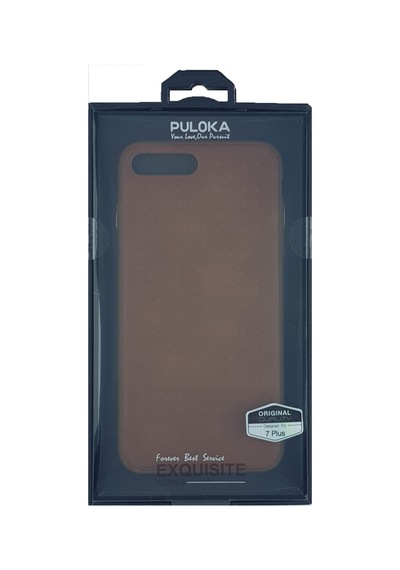 Puloka Apple Uyumlu iPhone 8 Plus Arka Koruma Arka Koruma Kılıf - Kırmızı Kirmizi