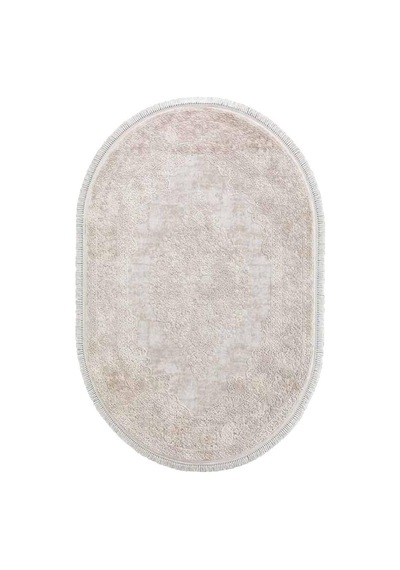 Flora Halı Ayşıl 1716A Bej Oval
