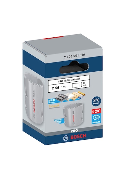 Bosch Pro 56 Mm Multi Vidalı Bi-metal Panç 2608901516