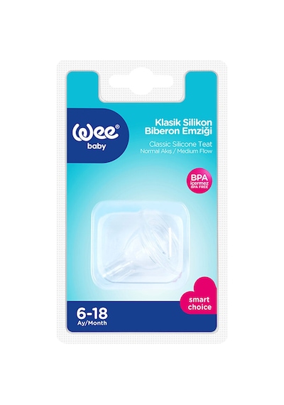 Silikon Biberon Emziği 6-18 Ay 2 Adet