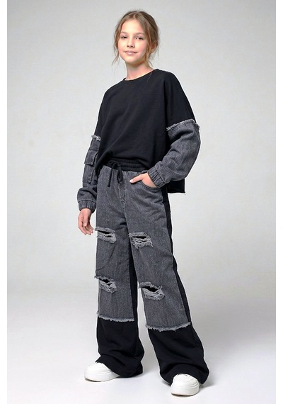 Dmb Kids Kız Eşofman Takım 26kdmb9917 Füme