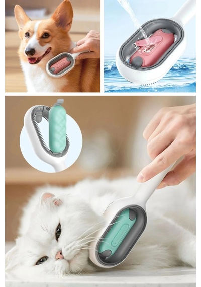 Biishe Su Hazneli Kedi Ve Köpek Tüyü Toplamama Fırçası Su Hazneli Pet Tarağı