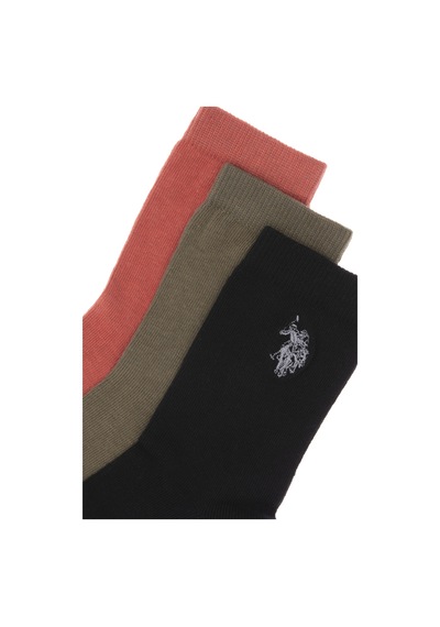 U.S. Polo Assn. Erkek Çocuk 3'lü Soket Çorap 50299298-VR046