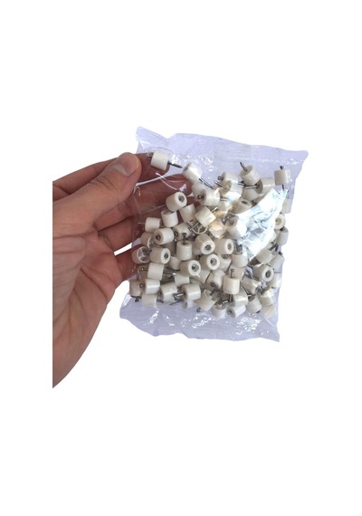 Çivili Raf Pimi Duvar Dolap Mobilya Pimi Sert Plastik Raf Tutucu Beyaz 100 Adet Tekli 1 Paket