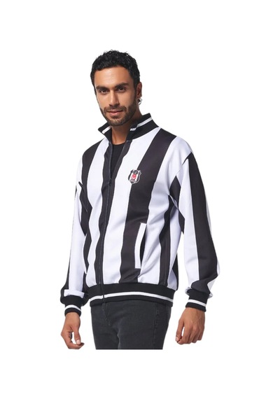 Beşiktaş Lisanslı Siyah-beyaz Yetişkin Sweat Siyah - Beyaz