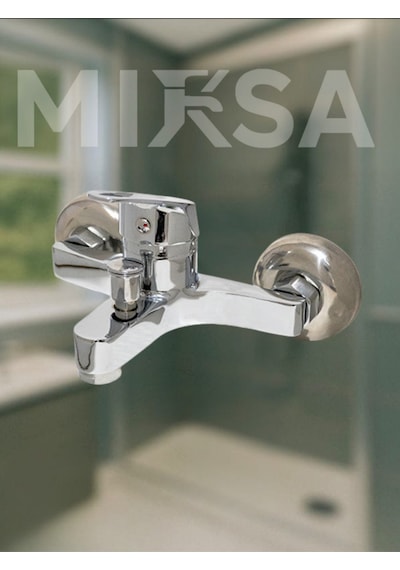 Krom Mix Banyo Duş Bataryası Musluğu , Yerli Üretim