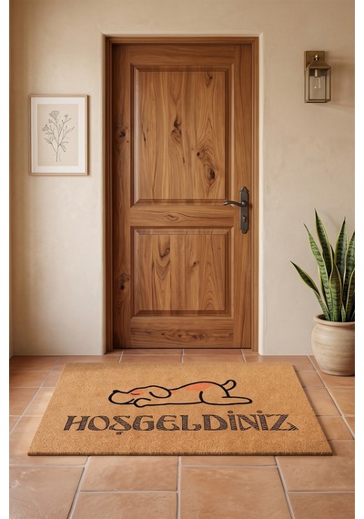 Villadia Home Textile Kapı Önü Paspası Kaymaz Taban Dekoratif Paspas Ev Giriş Antre İç Ve Dış Mekan Paspası 45x70 Cm 22ypycoco