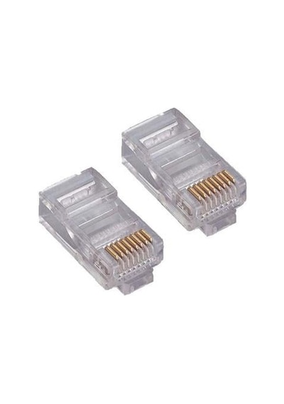 Speed Sp-u100-d Cat6 Rj45 Delikli Yeni Nesil Konnektör-100 Adet
