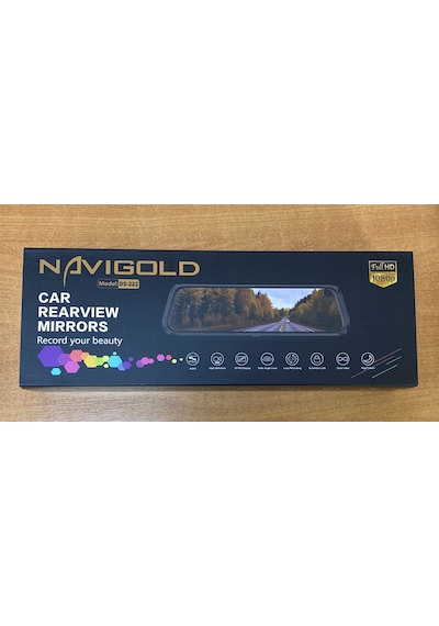 Navılgold Ds-222 Dikiz Aynası 10'' Hd Led Ekran Full Hd Ön Ve Arka 2 Kameralı Dvr Kayıtlı