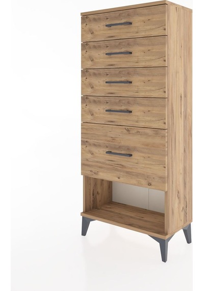 Hyperion Dolap 5 Çekmeceli 60x44x134 Çam-çam Çam Hyperion Dolap 5 Çekmeceli 60x44x134 Çam-çam Çam