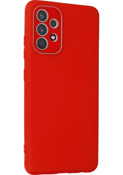 FitCase Samsung Uyumlu Galaxy A53 5G Glass Kamera Korumalı Lansman Silikon Kapak