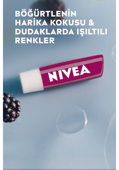 Böğürtlen Renkli Dudak Bakım Kremi 4.8gr, Nemlendirici, Hafif Bordo Işıltı, Dudak Parlatıcısı