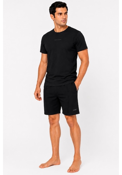 Pierre Cardin Premium Erkek Logolu %100 Pamuklu Rahat Kalıp Kısa Kol Cepli Şort Pijama Takım Siyah Pierre Cardin Premium Erkek Logolu %100 Pamuklu Rahat Kalıp Kısa Kol Cepli Şort Pijama Takım Siyah