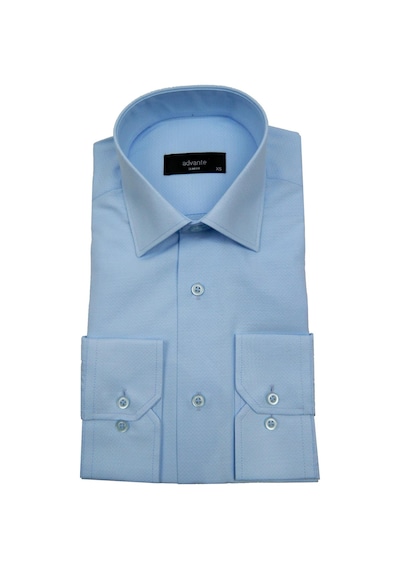 Advante Erkek Slim Fit Jakarlı Gömlek Bgl-st00166 Buz Mavi