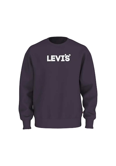 Levi's Erkek Minimalist Sweatshirt - Günlük Kullanım İçin Mükemmel Mor
