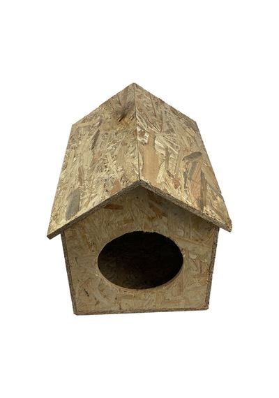 Goxawee Kedi Evi Dış Ortam Uygun Ahşap Kedi Evi Osb 40x35x30 Cm