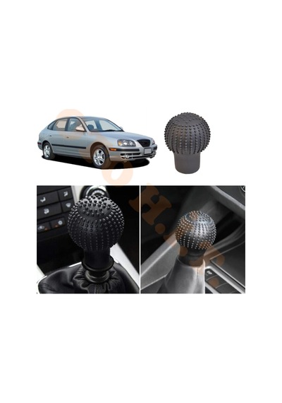 Hyundai Elantra 2002-2006 Manuel Uyumlu Vites Kılıfı Masajlı Mat Siyah