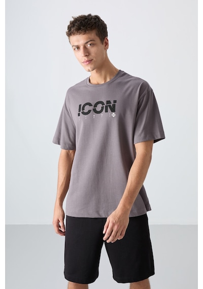 Tommy Life Koyu Gri Pamuklu Kalın Yumuşak Dokulu Oversize Fit Baskılı Erkek T-shirt - 88331 Koyu Gri Tommy Life Koyu Gri Pamuklu Kalın Yumuşak Dokulu Oversize Fit Baskılı Erkek T-shirt - 88331 Koyu Gri
