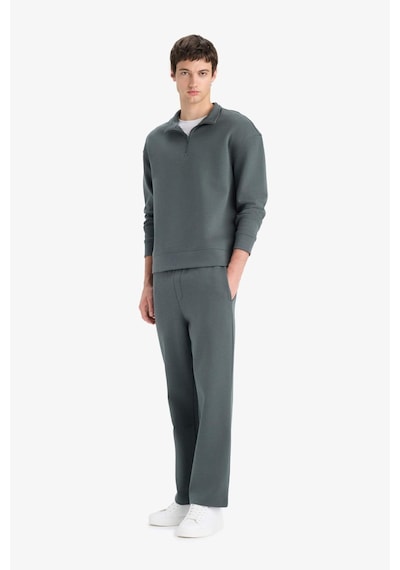 Defacto Wide Leg Beli Bağcıklı Geniş Paça Eşofman Altı E9432ax25augn498 Yeşil