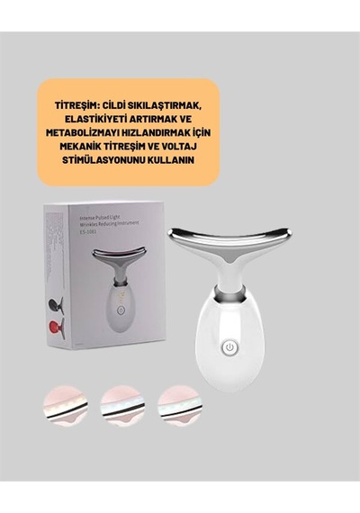 Northcity Cilt Yenileyici Şarjlı Cihaz - İyon Masaj, Ems Ve 3 Renkli Işıklı Cilt Bakımı