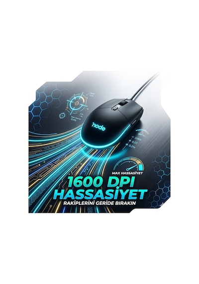 Rgb Gaming Kablolu Mouse 1600 Dpı, 3000 Hz, Örgü Kablolu Siyah Gaming Fare, Optik Lensli, Rgb Animasyonlu Diğer