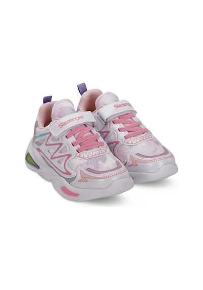 Slazenger KYRIE Çocuk Cırt Cırtlı Beyaz / Pembe Günlük Spor Ayakkabısı