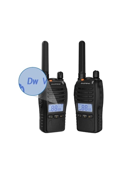 4lü Baofeng E88 Ekranlı Pmr 446 El Telsizi Yeni Tasarım Type-c Şarjlı Kulaklık Dahil Set