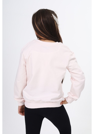 Toontoy Kız Çocuk Göğüsü Tn Baskılı Sweatshirt Pudra