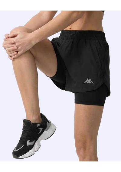 Kappa Fesa Short Kadın Siyah Regular Şort