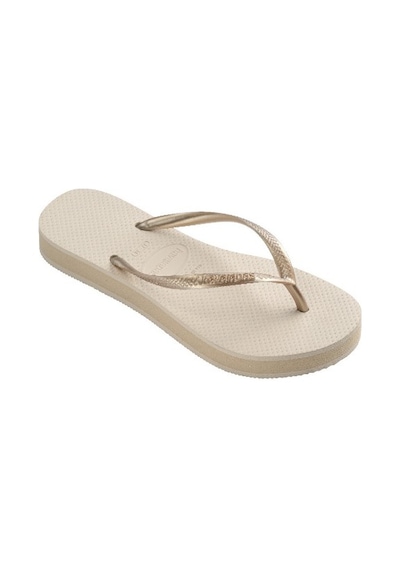 Havaianas Slim Flatform Kadın Parmak Arası Terlik - Açık Dore Altın 414453 0121