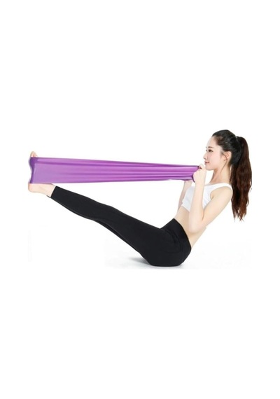 Direnç Bandı 90 Cm 7,5 Cm 0,35 Mm Mor - Fuşya - Turkuaz Mor Mor