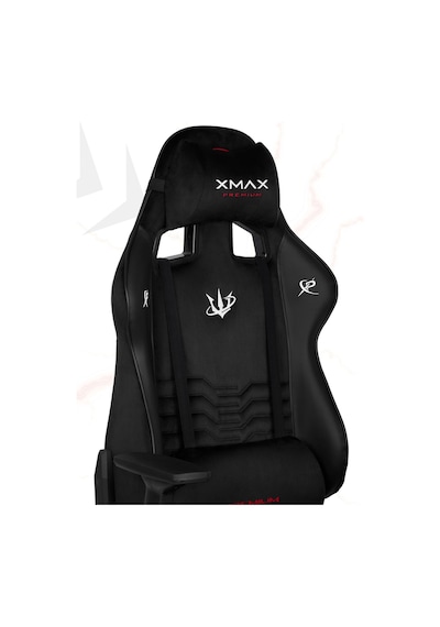 Rio Kısmi Derili Terletmez Kadife Kumaş Siyah Gaming Oyuncu Koltuğu-1 Siyah