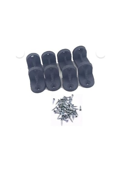 Plastik Köşebent, Gri, Mobilya Bağlantı Elemanı, 2 Cm X 2 Cm X 4 Mm, 8 Adet, Raf Ve Dolap Köşe Birleştirme, Mobi Diğer
