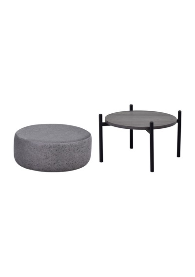 Vilinze Otto T1 21 Fonksiyonel Sehpalı Puf Sigma Gri