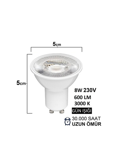 Bosch Sıemens Davlumbaz Uyumlu Gu10 Led Lamba 2'li Set