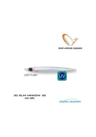 Savage Gear 3d Slim Jig Minnow 40gr. Suni Yem Last Flash